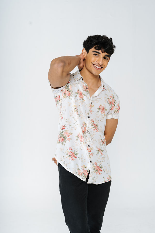 Floral Printed White Rayon Shirt 