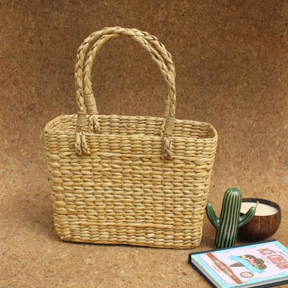 Light Brown Kauna Grass Basket