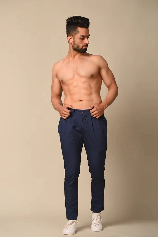 Blue Cotton Pyjama Pant