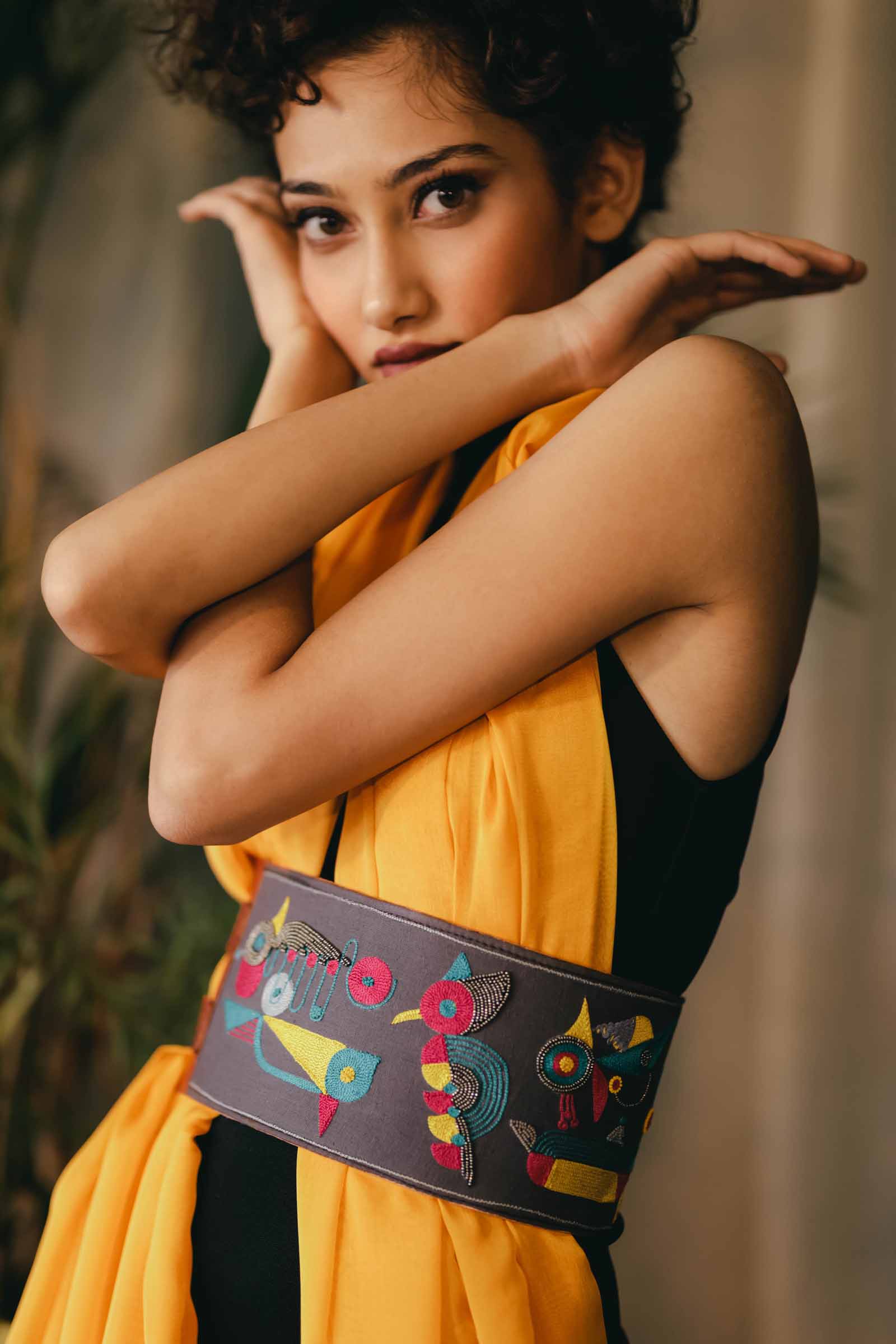 Embroidery Leather Belt