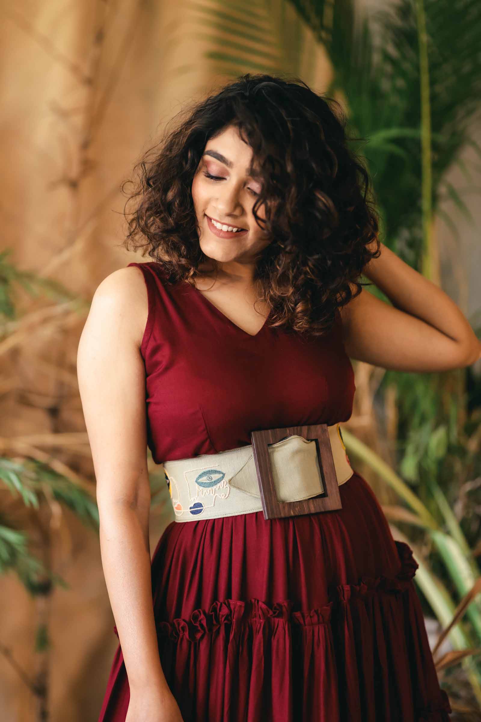 Embroidery Leather Belt
