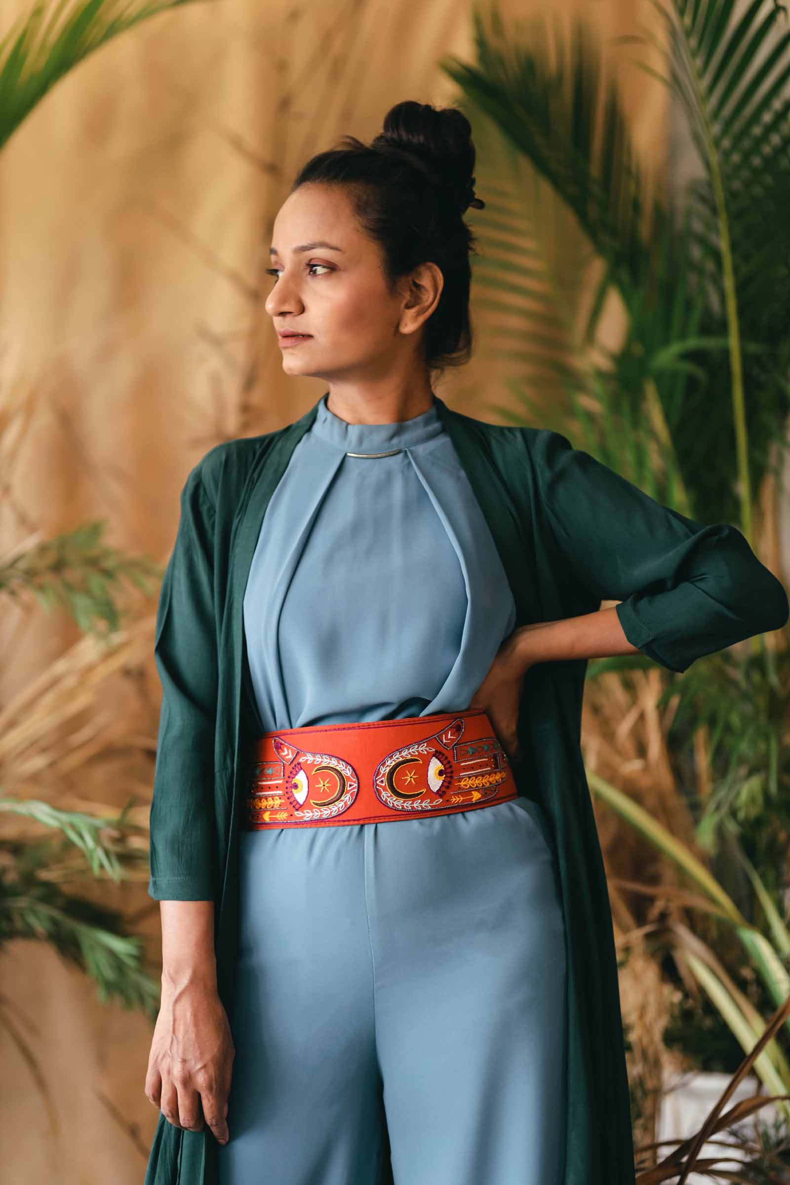 Embroidery Leather Belt