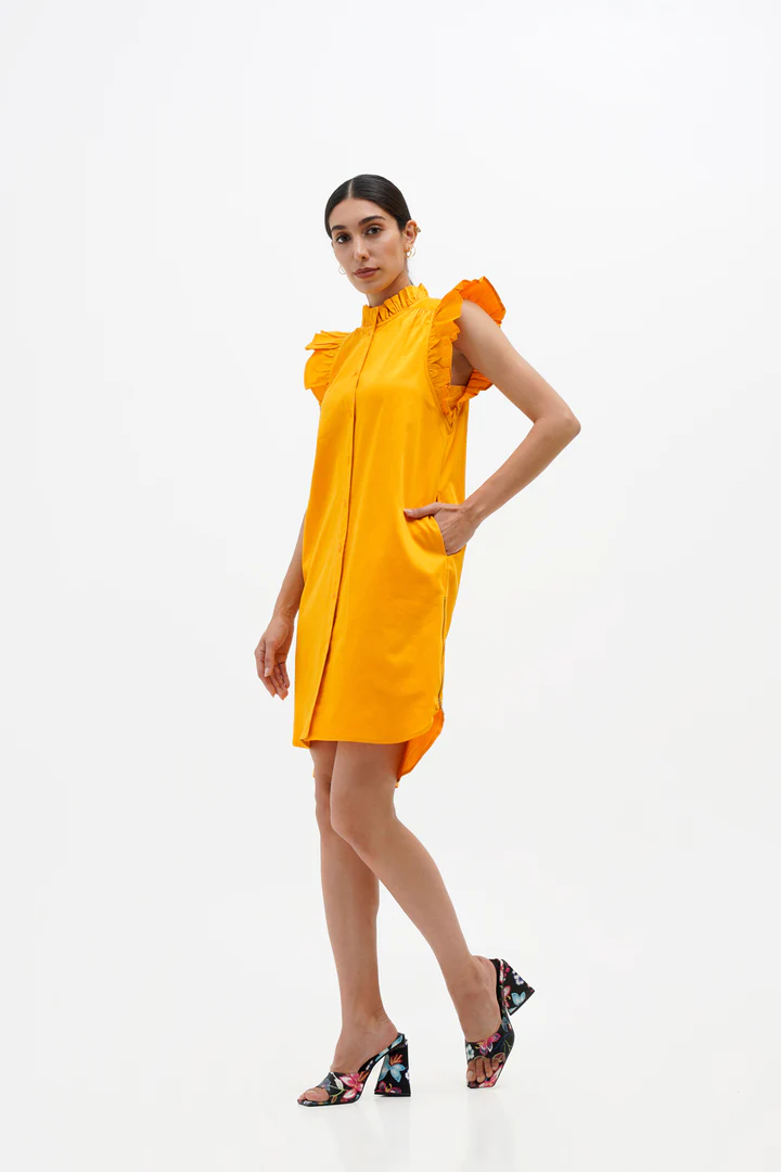 Tangerine Cotton Dress