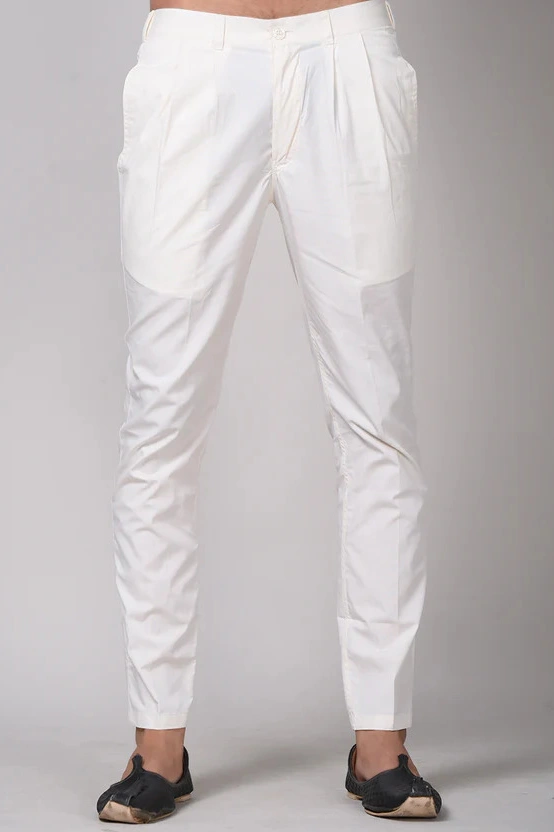 Off White Cotton Pyjama Pant