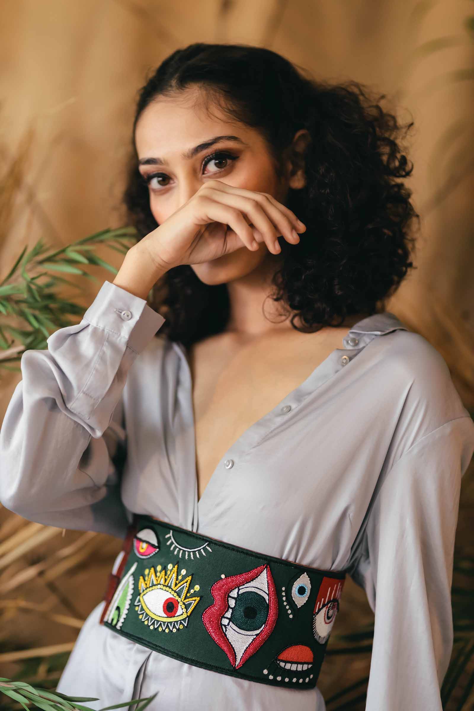 Embroidery Leather Belt