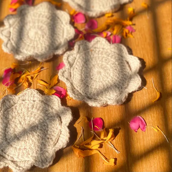 Crochet Coasters Set Of 4