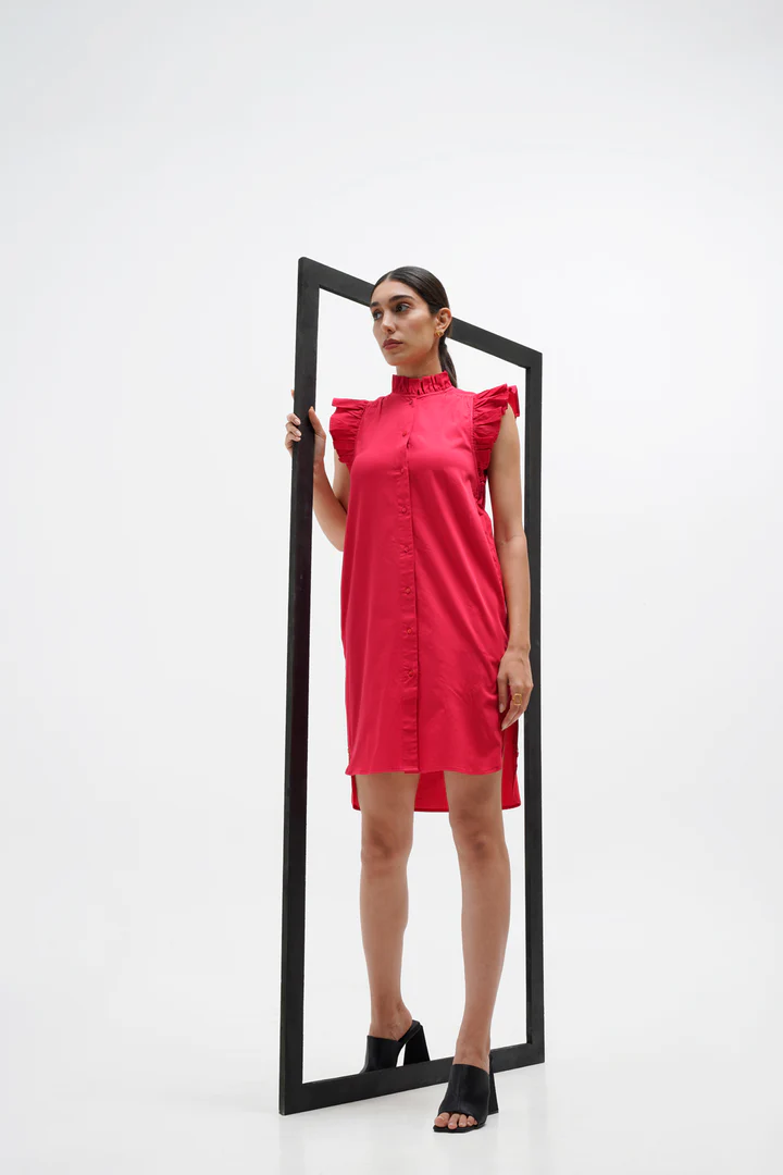 Red Cotton Dress