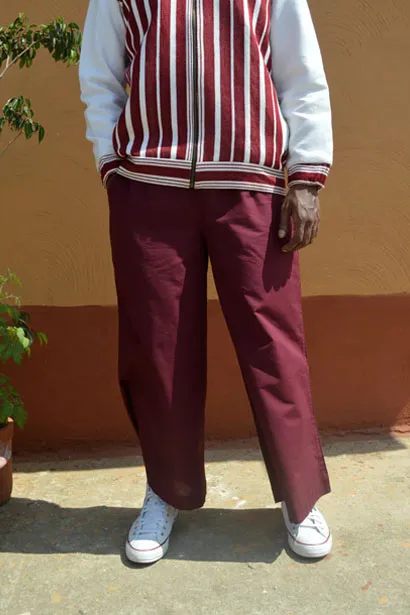 Maroon Cotton Trouser 