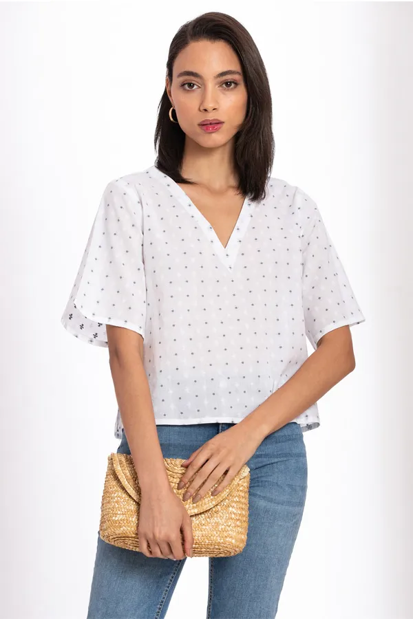 White Organic Cotton Top
