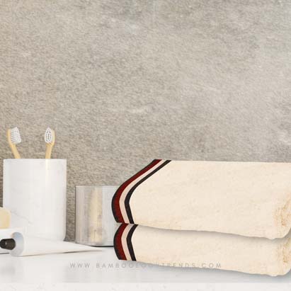 Cream Bamboo Bath Towel