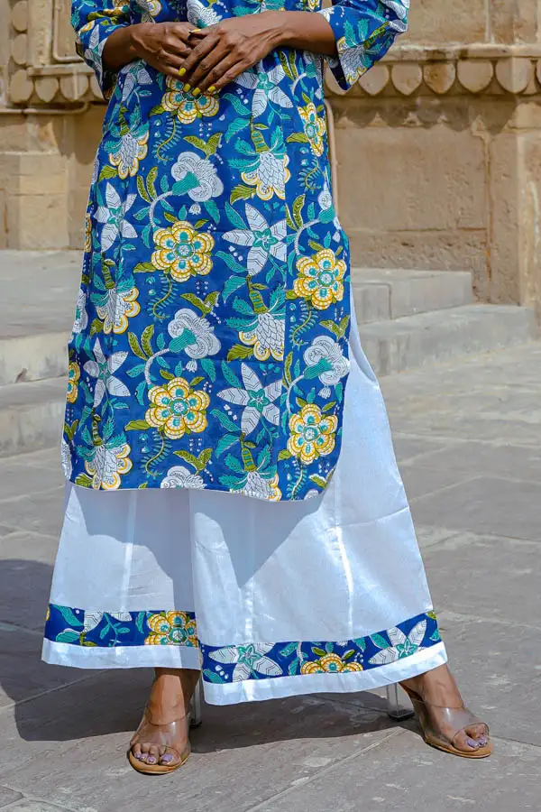 White Cotton Palazzo