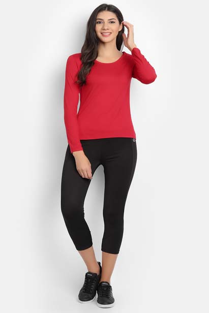 Red Bamboo Fabric T-Shirt