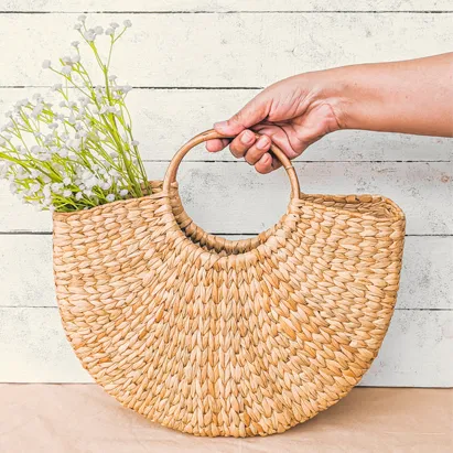 Kauna Grass U Shaped Tote Bag Large