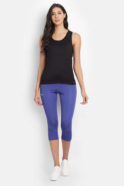 Black Bamboo Fabric Runner Vest