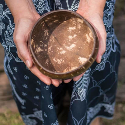 Coconut Shell Bowl With Spoon Pack of 1