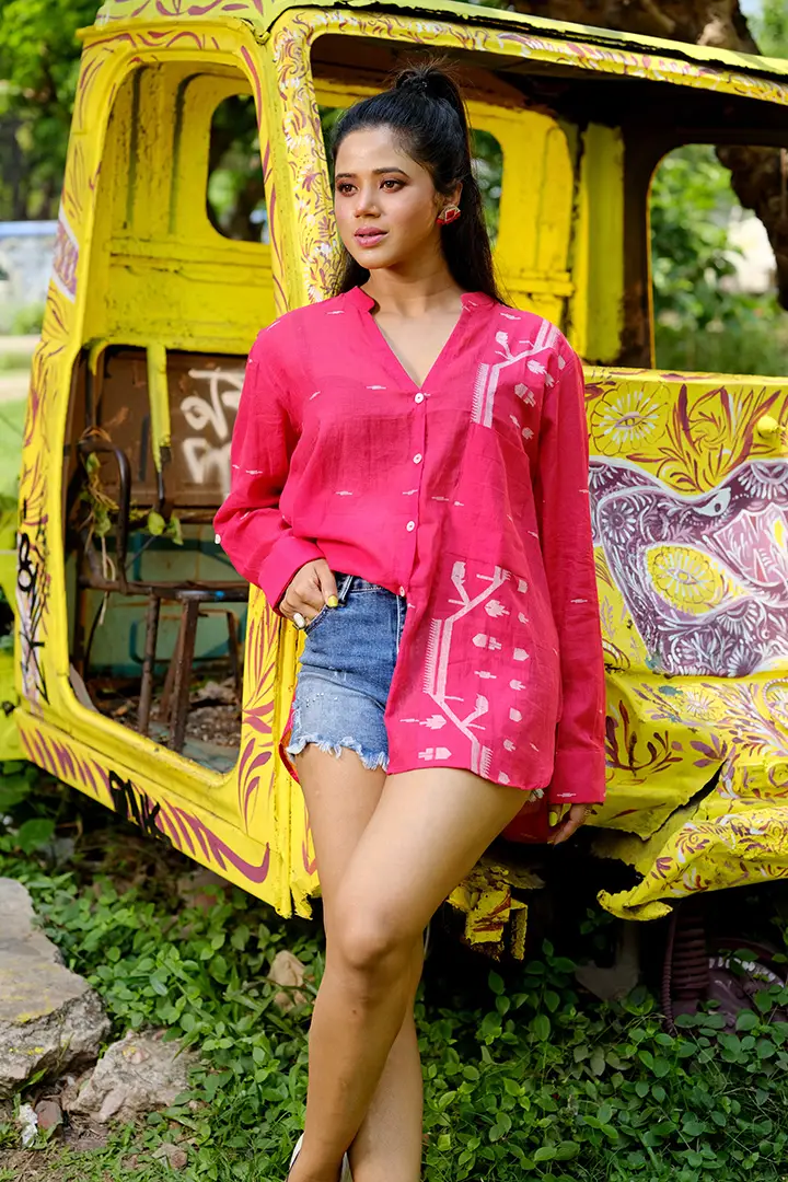 Handwoven Jamdani Shirt 