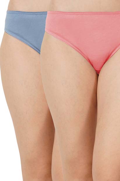 Pink and Blue Bamboo Fabric Underwear Pack of 2