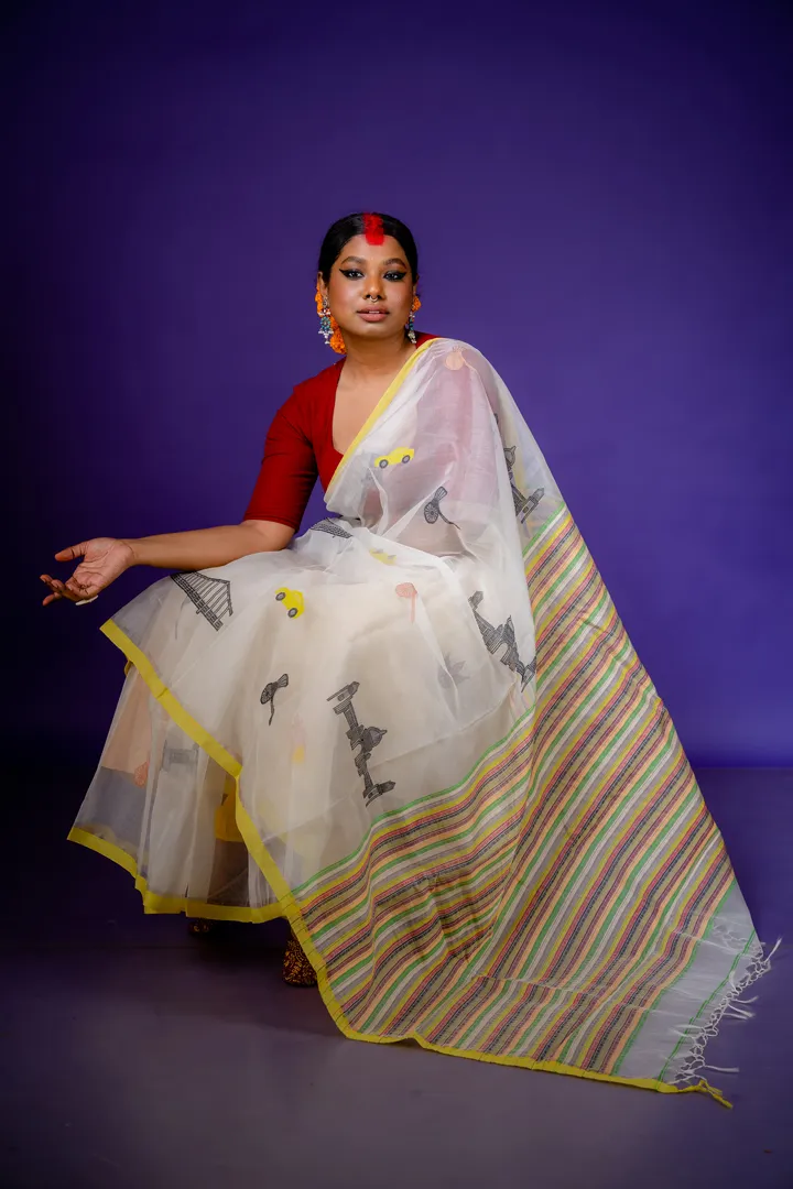 Kolkata Jamdani Saree
