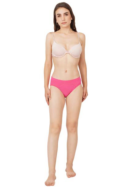 Pink Bamboo Fabric Menstrual Panty