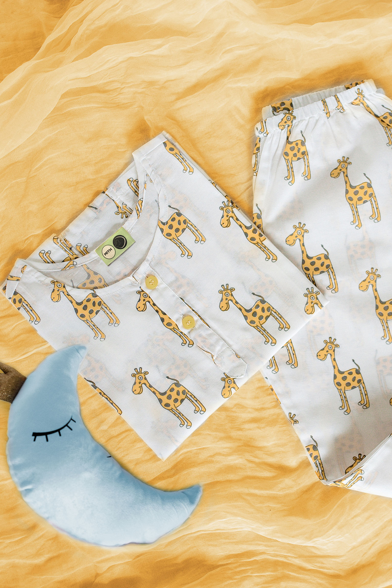 Printed White Cotton Coord Set